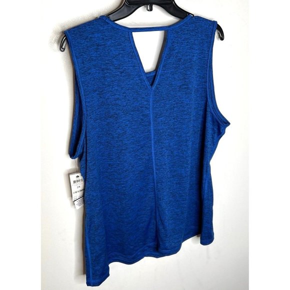 Ideology Womens Plus Size Cobalt Blue Tank Top Size 2X - Picture 5 of 6